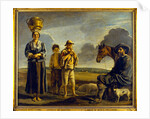 La Halte du Cavalier or Landscape with Figures by Louis Le Nain
