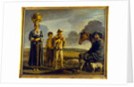 La Halte du Cavalier or Landscape with Figures by Louis Le Nain