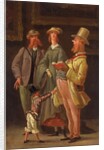 English Tourists at the Louvre, attributed to Philippe Jacques Linder by Philippe Jacques Linder