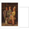 English Tourists at the Louvre, attributed to Philippe Jacques Linder by Philippe Jacques Linder