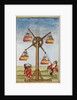 Family on a ferris-wheel. Madras, India, late 18th century by Unknown