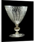Clear Glass Goblet by Jacob Verzelini the Elder & Anthony de Lysle
