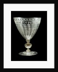 Clear Glass Goblet by Jacob Verzelini the Elder & Anthony de Lysle