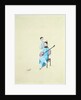 A Woman Playing a Guitar or San Xian by Unknown
