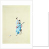 A Woman Playing a Guitar or San Xian by Unknown