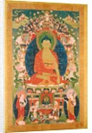 Buddha Sakayamuni with his Two Chief Disciples. Tibet, 18th century by Unknown