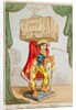Caricature of Edmund Kean as The Theatrical Atlas by George Cruikshank