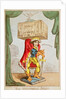 Caricature of Edmund Kean as The Theatrical Atlas by George Cruikshank