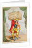 Caricature of Edmund Kean as The Theatrical Atlas by George Cruikshank