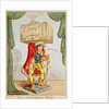 Caricature of Edmund Kean as The Theatrical Atlas by George Cruikshank