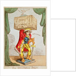 Caricature of Edmund Kean as The Theatrical Atlas by George Cruikshank