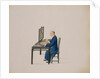 Artisan copying a painting onto the reverse of a sheet of glass. China, late 18th century by Unknown