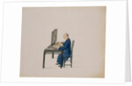Artisan copying a painting onto the reverse of a sheet of glass. China, late 18th century by Unknown