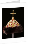 Crown worn by Boris Christoff in the title rôle in Mussorgsky's opera Boris Godunov. Russia, c.1960-1970 by Unknown