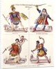 Skelt's Miniature portraits, Mr. Kean as Brutus, Richard III, Rolla, and Othello by Anonymous