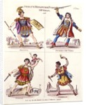 Skelt's Miniature portraits, Mr. Kean as Brutus, Richard III, Rolla, and Othello by Anonymous