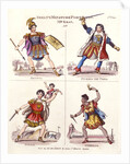 Skelt's Miniature portraits, Mr. Kean as Brutus, Richard III, Rolla, and Othello by Anonymous