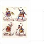 Skelt's Miniature portraits, Mr. Kean as Brutus, Richard III, Rolla, and Othello by Anonymous
