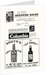 Programme featuring Josephine Baker in her first appearance in London in the Casino Theatre by Anonymous
