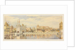 Tank & Marble Causeway the Sikh Temple Amritsar. William Carpenter. Amritsar, India, c.1854 by William Carpenter