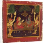 Rama and Sita attended by Lakshman and Hanuman. Marwar, India, 19th century by Unknown
