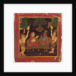 Rama and Sita attended by Lakshman and Hanuman. Marwar, India, 19th century by Unknown