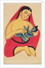 Krishna being nursed by Jasoda, his first mother by Nibaran Chandra Ghosh