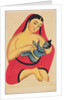 Krishna being nursed by Jasoda, his first mother by Nibaran Chandra Ghosh