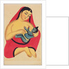 Krishna being nursed by Jasoda, his first mother by Nibaran Chandra Ghosh