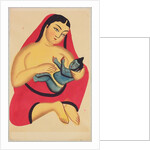 Krishna being nursed by Jasoda, his first mother by Nibaran Chandra Ghosh
