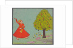 A man throwing stones at a mango tree. Bundi, India, 19th century by Unknown