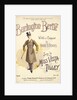 Music sheet cover for the music hall song Burlington Bertie by Norris
