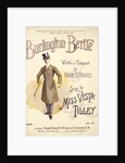 Music sheet cover for the music hall song Burlington Bertie by Norris