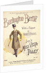 Music sheet cover for the music hall song Burlington Bertie by Norris