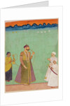 Aristu Jah of Hyderabad smoking a hookah. Hyderabad, India, 19th century by Unknown