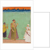 Aristu Jah of Hyderabad smoking a hookah. Hyderabad, India, 19th century by Unknown