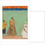 Aristu Jah of Hyderabad smoking a hookah. Hyderabad, India, 19th century by Unknown