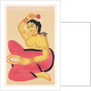 Courtesan with a mirror by Nibaran Chandra Ghosh