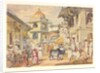 Guard house in the bazaar at Udaipur by William Carpenter