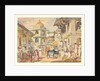 Guard house in the bazaar at Udaipur by William Carpenter