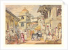 Guard house in the bazaar at Udaipur by William Carpenter