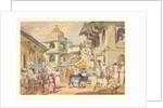 Guard house in the bazaar at Udaipur by William Carpenter