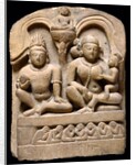 Jain family group. Northern India, 9th-10th century. by Unknown