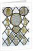 Stained glass quarries depicting the arms of Navarre impaling Champagne by Unknown