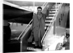 Lonnie Donegan leaving London for America by Harry Hammond