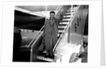 Lonnie Donegan leaving London for America by Harry Hammond