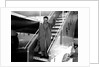 Lonnie Donegan leaving London for America by Harry Hammond