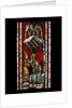 Panel of stained glass depicting The Annunciation to Saint Anne by Unknown