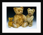 Three teddy bears by Shuco