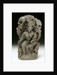 Enthroned figure of Hariti by Unknown